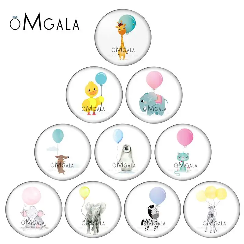 Новый воздушный шарик с анимационной картинкой утка кошка Животные 10 шт.