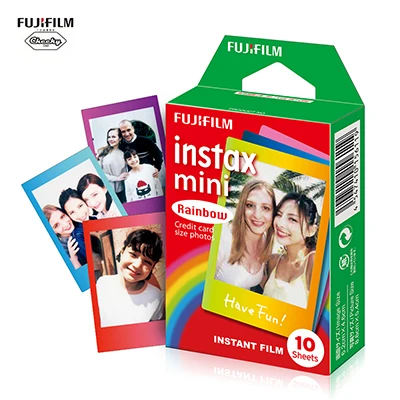 10 Sheets Colorful 10 листов белая пленка для Fuji Instax Mini Фотобумага снимок Фотобумага для ЖК-дисплея с подсветкой Fujifilm Instax Mini 7 s/8/25/90/9 Fuji instant - Цвет: 10 Sheets Colorful