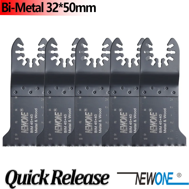 

NEWONE 45*40mm Bi-Metal Cutting Saw Blades For Quick Release Oscillating Multi Tool Power Tool as saw blade accessories