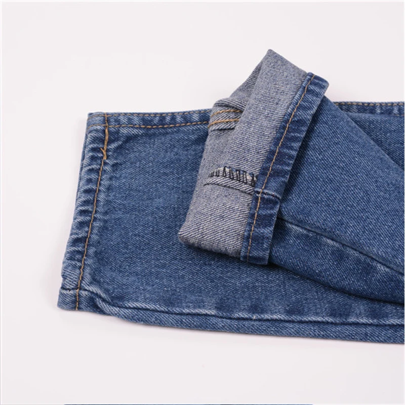 Женские джинсы-бойфренды GOPLUS синие джинсовые брюки с высокой талией модель C3009 2021