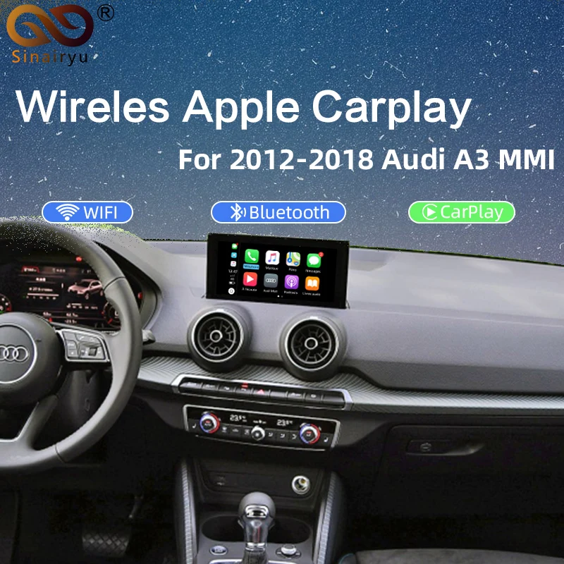 Беспроводной Apple Carplay Android авто для AUDI A3 Q3 оригинальный экран Поддержка MirrorLink