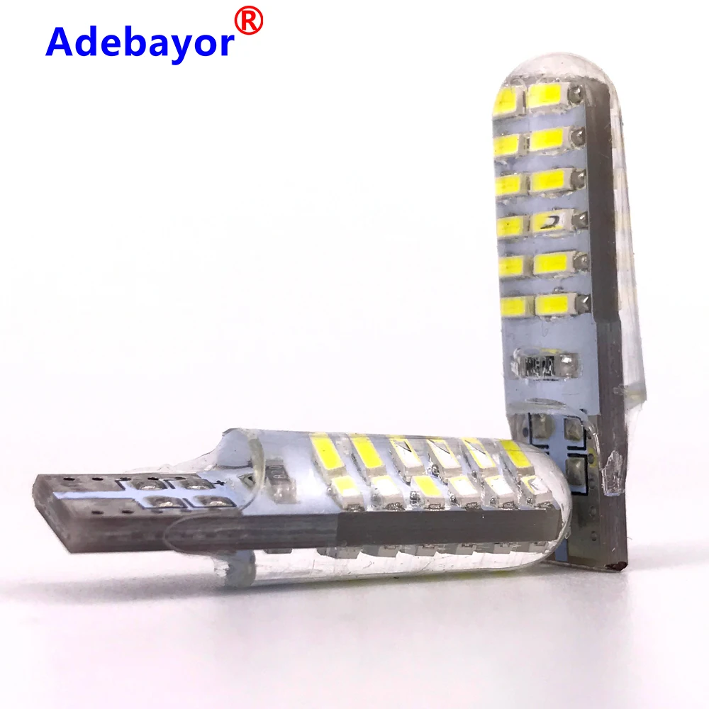 4 шт. силиконовые светодиодсветодиодный лампы T10 W5W 192 168 501 24SMD 24 SMD 3014|Сигнальная