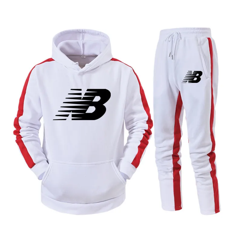 

2021 New Fashion Men's Sets Clothing Pullovers Sweatshirt Men Tracksuits Hoodie Two Pieces + Pants Sports Fall Winter Track Suit