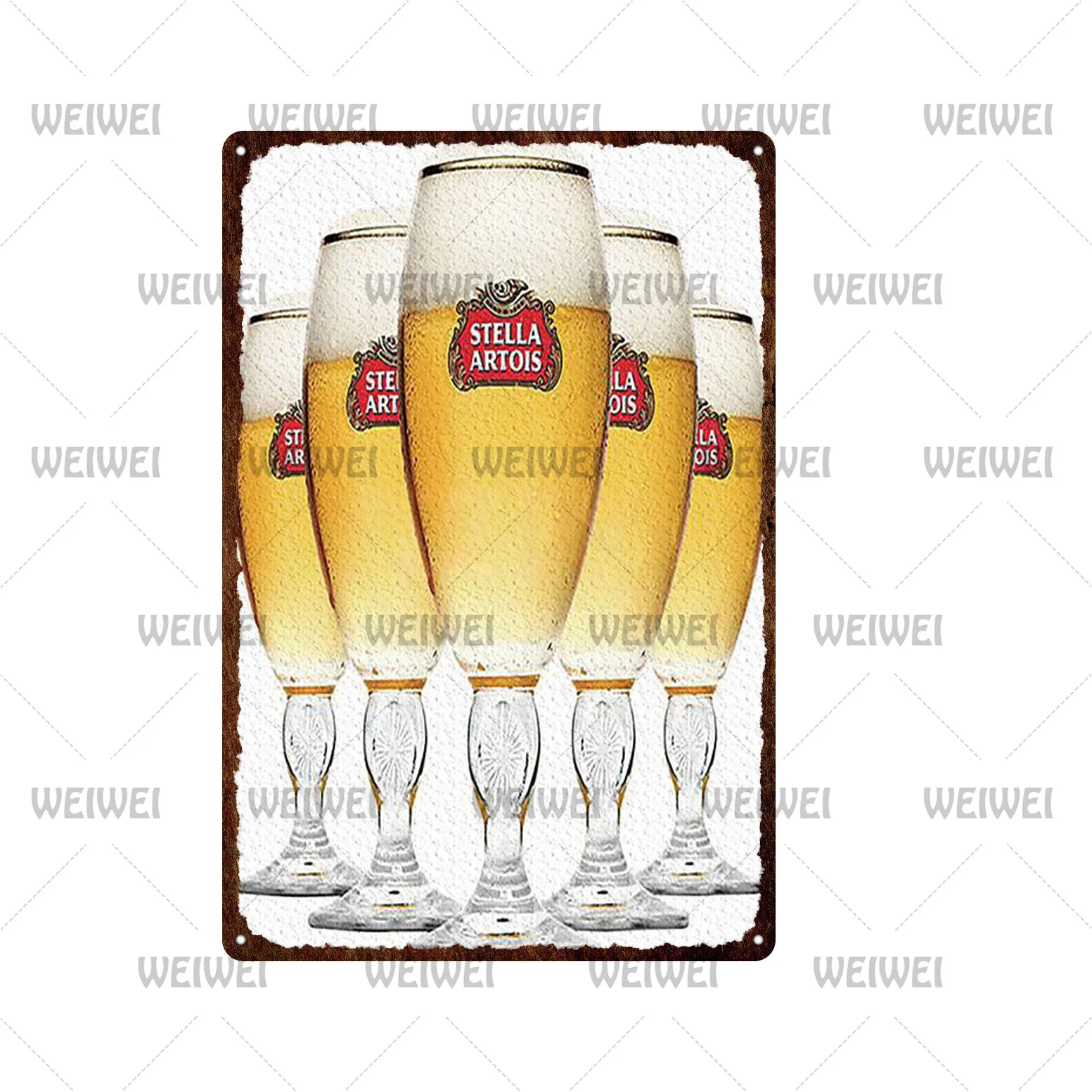 

Candles and Letters "bbq" Beer Metal Decorative Plaque Art Tin Painting Metal Can Be Hung Decorative Plaque for Barbecue Shop