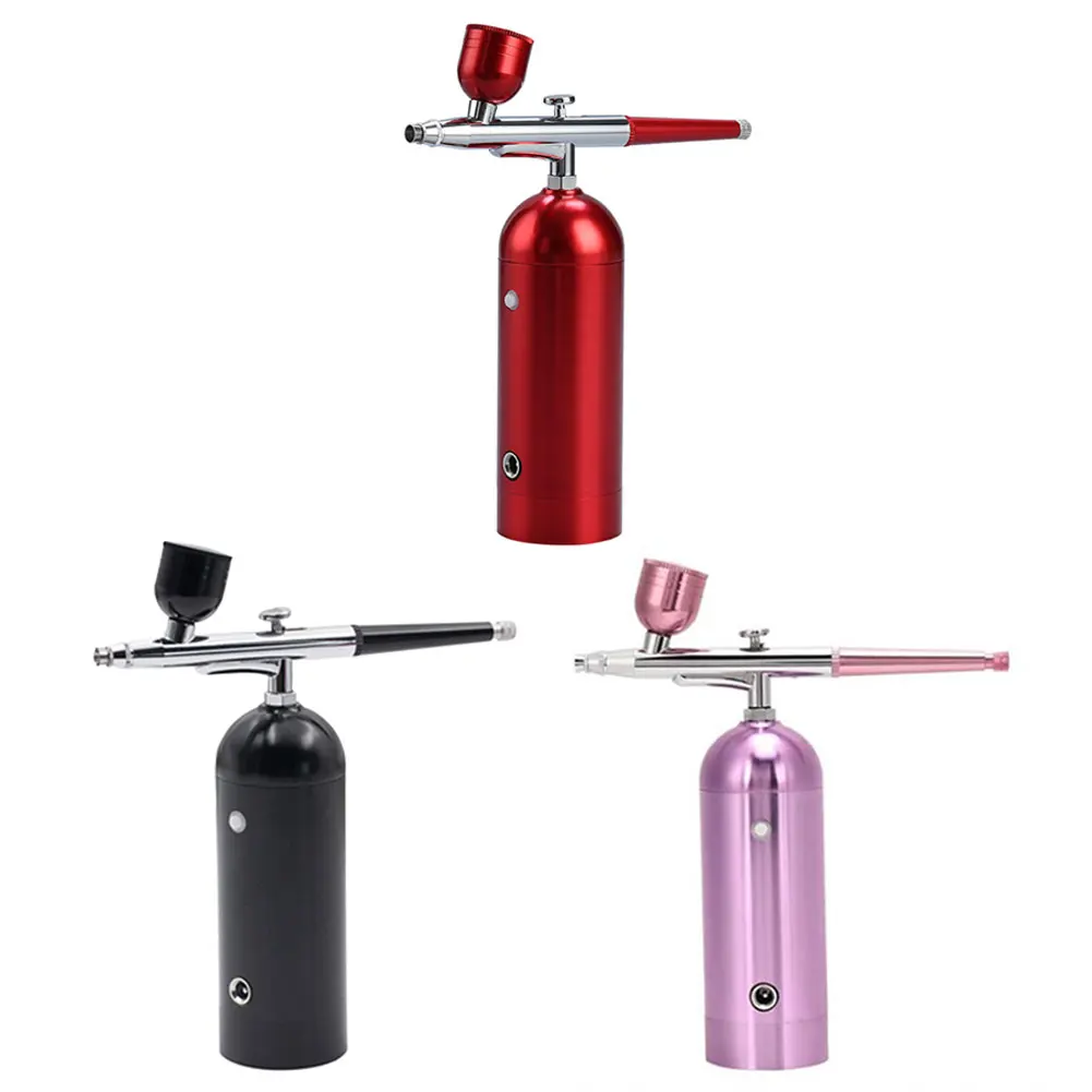

Professional Face Hydration Makeup Airbrush Kit Mist Facial Sprayer Air Compressor Face Humidifier Mini Cake Decorating Tools