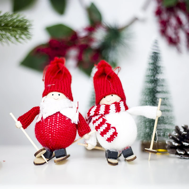 1 шт./лот рождественские мини кукольный декоративные украшения шерстяная Кукла