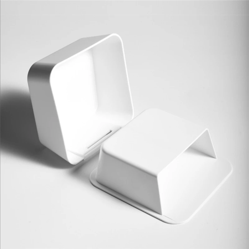 

Square storage box Cotton Swab Holder Drawer Storage Box Wall-mounted Cosmetic Cover Dust-proof Bathroom