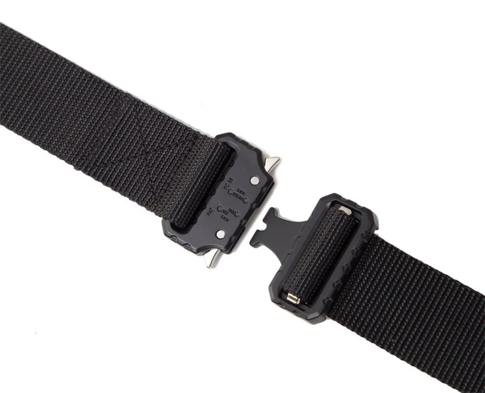 Tactical Belt Military Belt Army Combat Training Outdoor Hunting Adjustable High Quality Nylon Belt Security Accessories