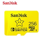 Карта памяти SanDisk micro sd 128 ГБ, Авторизованная карта Nintendo Switch, флеш-накопитель 256 ГБ, карта памяти tf для игр, карта расширения