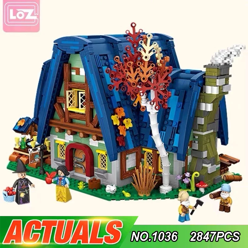 

LOZ 1036, эльфийский дом, мини-сборные модульные строительные блоки, кирпичная сцена, серия моделей, детская развивающая игрушка, подарок