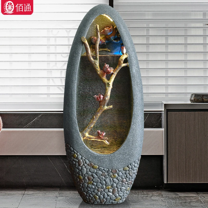 

Современный минималистичный напольный фонтан zq в стиле современного минимализма, украшение для гостиной, тумба под Телевизор