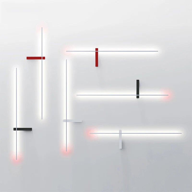 Нордический дизайнерский минималистичный настенный светильник с длинной