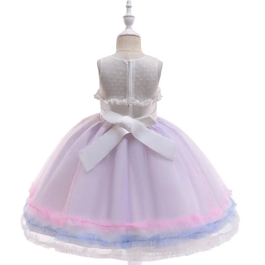 Детское платье-пачка с единорогом Радужное платье принцессы для дня рождения