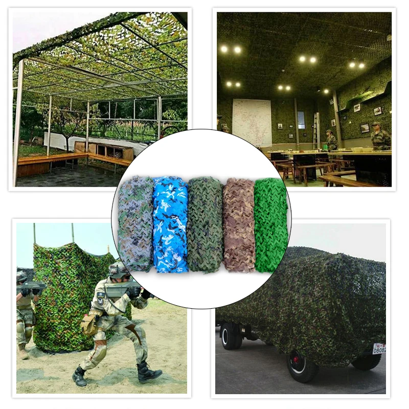 

4x6m Hunting Camping Military Camouflage Net Car Covering Sun Camo Netting Outdoor Camouflage Hiding Net