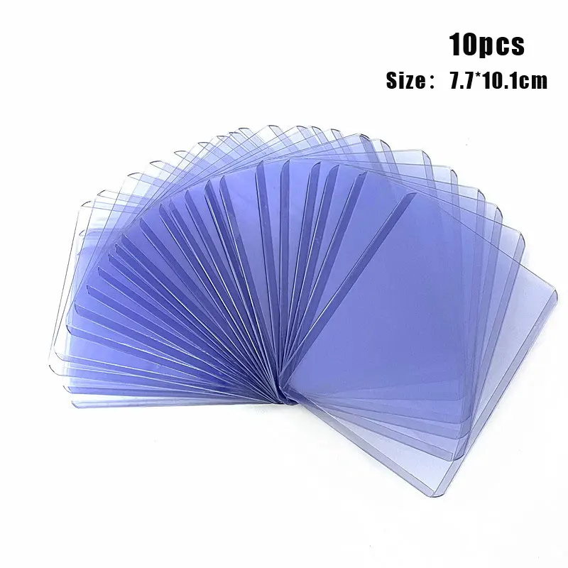 

10Pcs PVC Top Loader 3X4" Cards Outer Protector Gaming Trading Card Holder