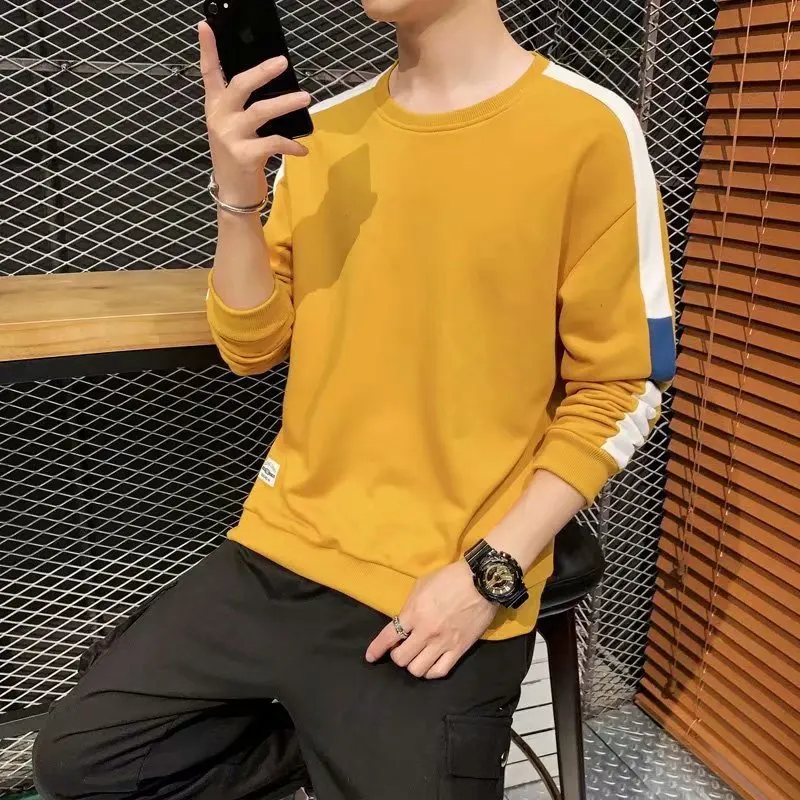 Мужская толстовка с капюшоном Ins черная желтая белая синяя Толстовка в