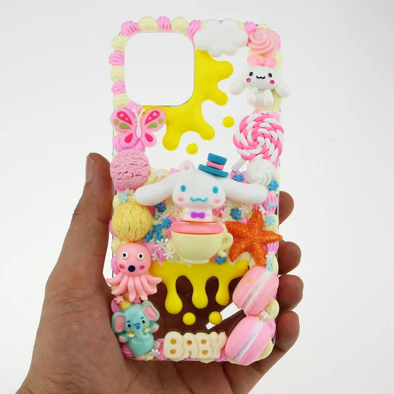 Чехол ручной работы Kawaii для Iphone 13 Pro Max 12 Mini 11 XR XSMAX X 8 Plus женский роскошный чехол