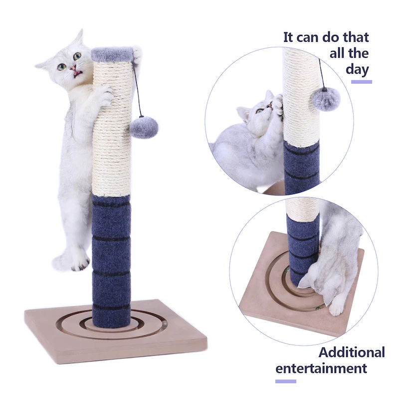 Domestic Delivery Height 238-286cm Pet Cat Tree Condo Scratcher Adjustable Scratching Climbing Tree Cat Toy Protecting Furniture