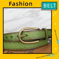 belts for women green fashion wild casual pin buckle leather jeans belt european and american style personality tide