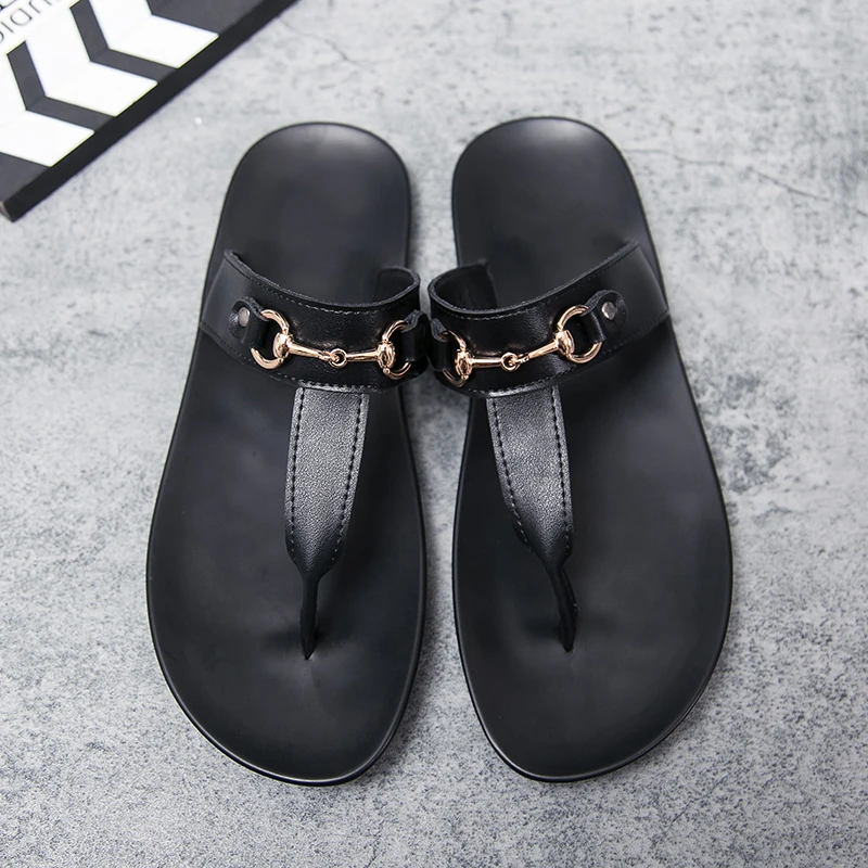 

Affordable men's sandals men's flip flops men's casual shoes classic massage beach slippers antiskid summer fashion slippers CIM