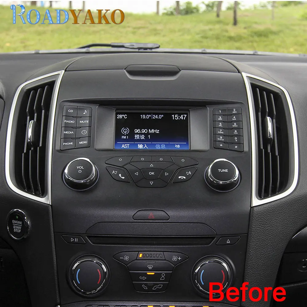 Автомагнитола 9 ''с DVD рамой Android для Ford Edge 2015 2019 стерео радио мультимедиа видео