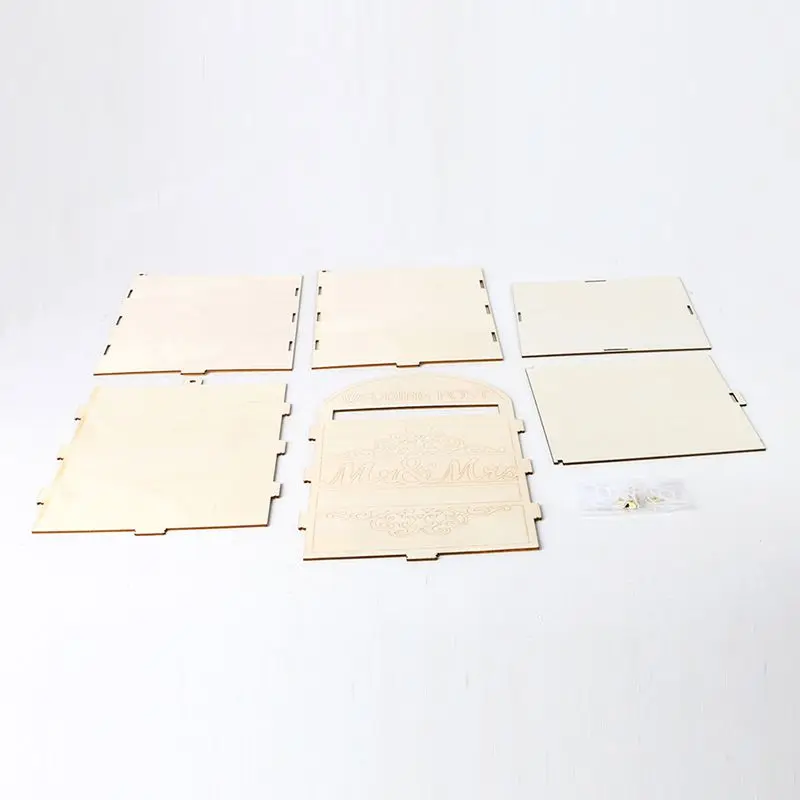 Деревянный DIY свадебный почтовый ящик с замком, подарочная карта, держатель для хранения сообщений, приём, детский душ, свадьба, юбилей, вечерние украшения