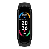 smart watch m6 sports smart bracelet support sleep monitoring sedentary reminder heart rate blood pressure monitoring