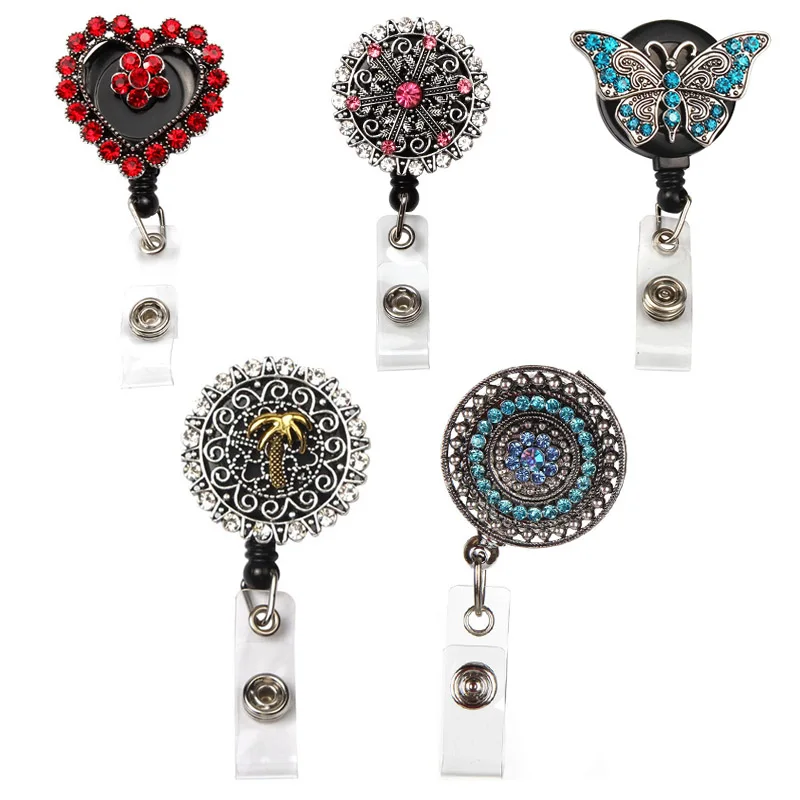 1 шт. Древний цветок/бабочка/сердце форма медсестры украшение значок держатель