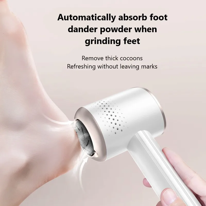 Newest Electric Foot Grinder Vacuum Callus Remover Pedicure Tools Rechargeable Files Clean for Hard Cracked Skin |