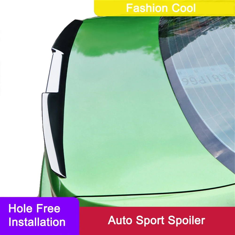 

Универсальный автомобильный спойлер, Автомобильный задний спойлер с лезвием, Бесплатная перфорированная отделка багажника и среднего кры...