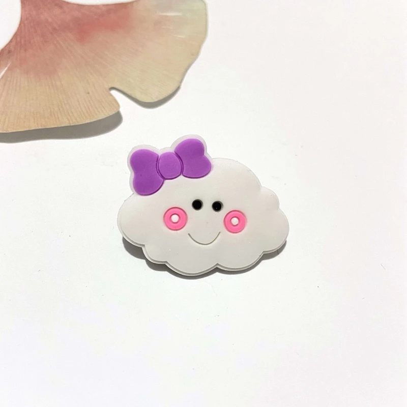 

40Pcs/lots 3D Bow Shy Cloud Soft Rubber Patches Girls Planar Scrapbooke Decor Home Accessories DIY Jewelry Make Craft Phone Case