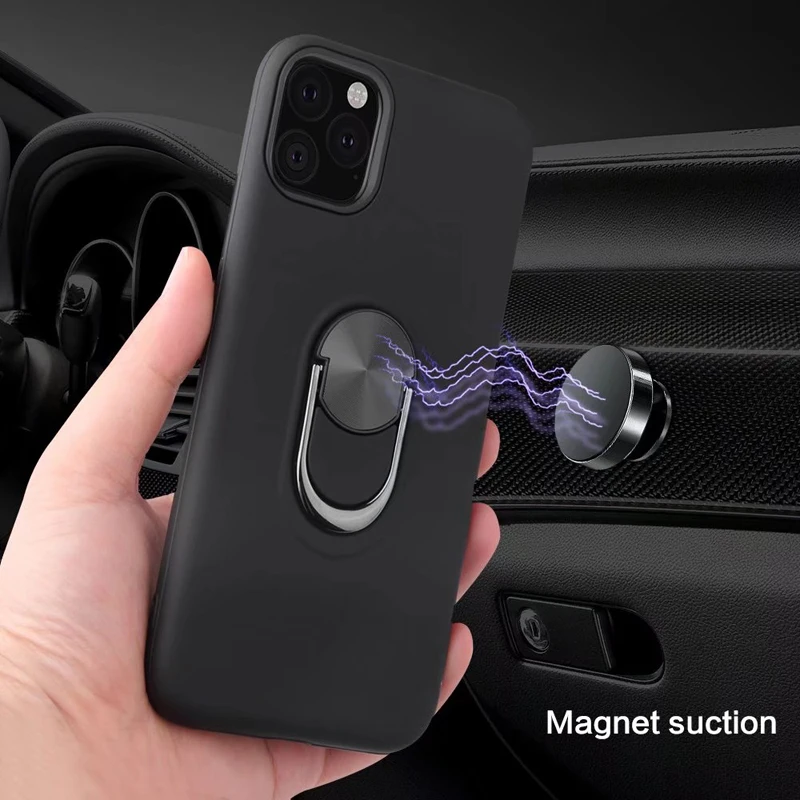 Shockproof Case For iphone 13 12 11 XS Pro Max Ring Stand Case For iphone X XS XR Fall Resistance Case 8 7 6 SE Plus