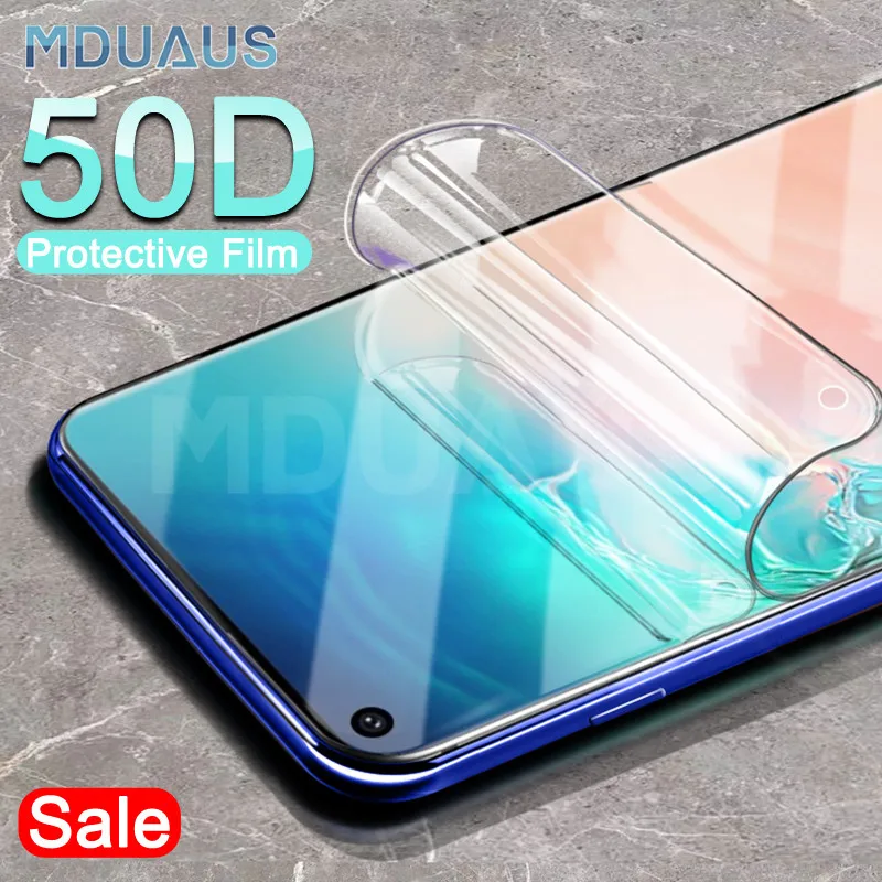 50D полная изогнутая Гидрогелевая пленка для samsung Galaxy S10E S9 S8 S10 Plus Защитная пленка для samsung S7 Edge A6 A8 мягкая пленка