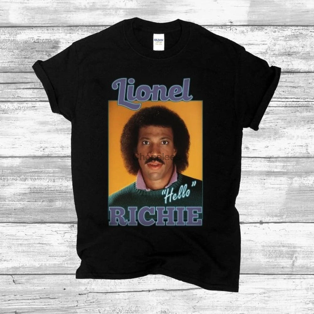 Lionel Richie Hello T ShirtIdeal подарок для LoversAmerican SingerSongwriterMusicianAnd телевидение |