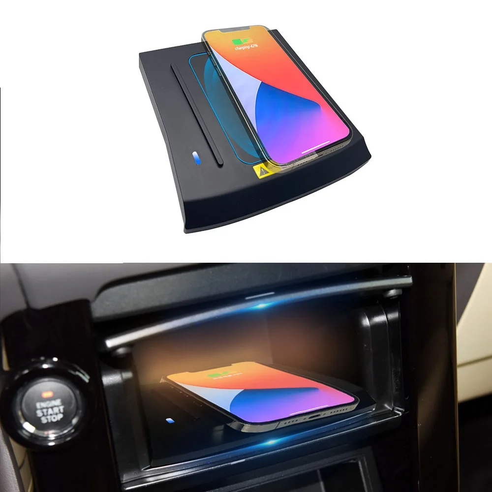 

For Toyota Prado 2012-2017 Car Wireless Phone Charger 15W Fast Charge Auto Phone Holder Charger Car Modification Accessories