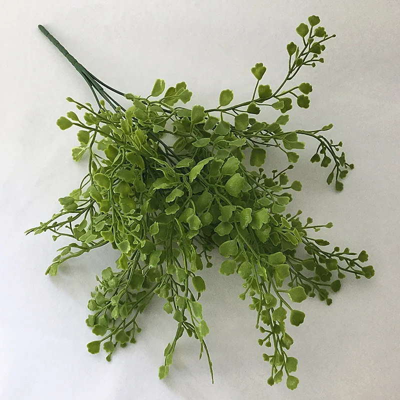 Artificial Green Plastic Leaves Plant Boxwood Branches Decorative Evergreen Fake Flowers | Дом и сад