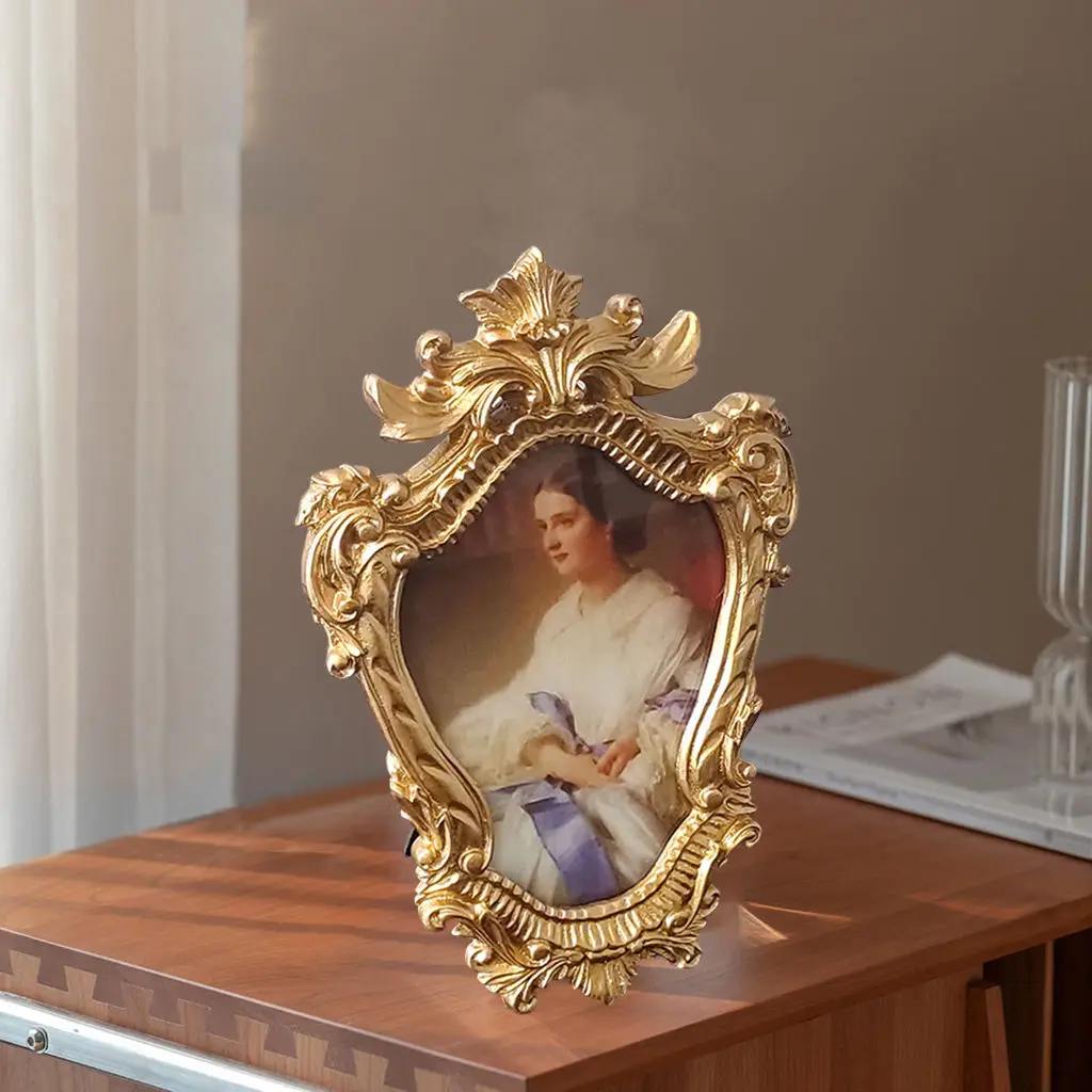 

Античная фоторамка, Настольная фоторамка для фотографий, поделки, гостиная, спальня, стол, настенная подвесная фоторамка, декоративный пода...