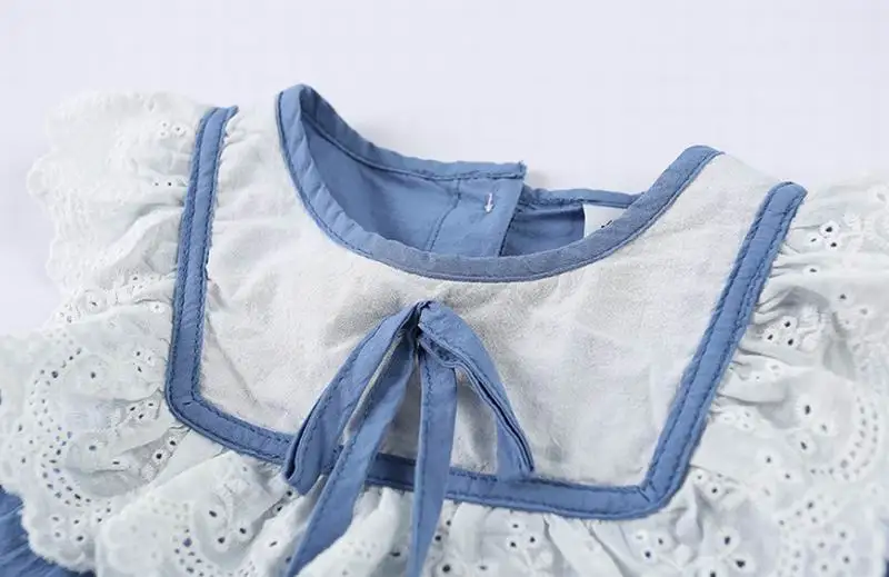 

2020 Summer New Girl Dress Baby Bow Lace Sleeveless Cotton Princess Dress Kids Clothes 1-5Y LT019