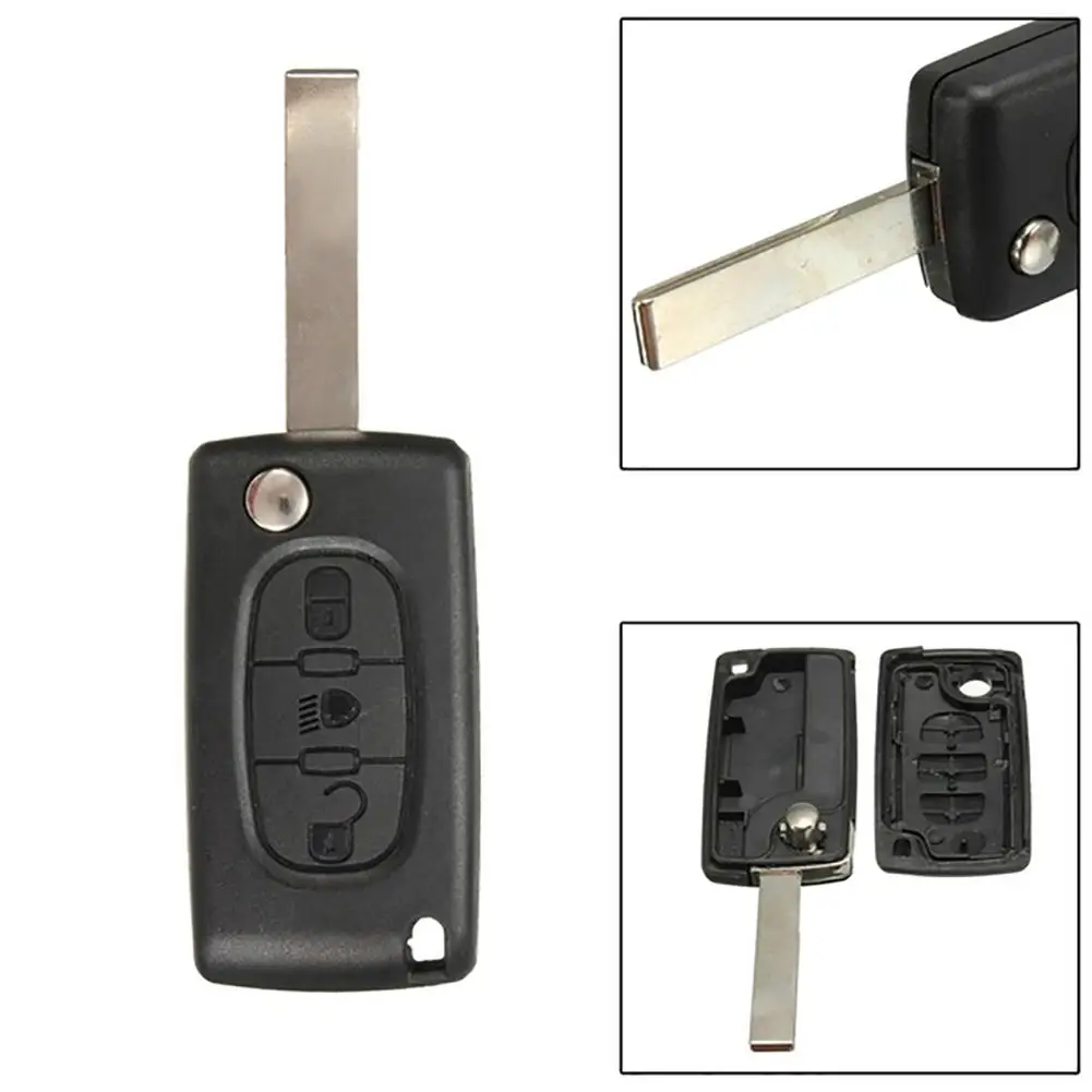 

Anti-Scratch Durable 3 Buttons Flip Folding Car Key Fob Shell Cover for Citroen C2 C3 C4 C5 C6 C8