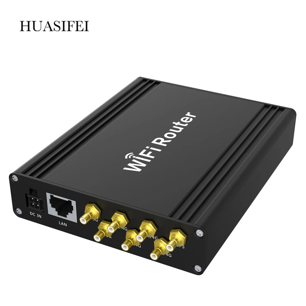 HUASIFEI 4G LTE router 5GHz car WiFi router 4g Sim card industrial router travel GPS 1200Mbps dual frequency portable 4g wifi ro