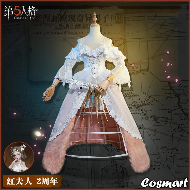

Game Identity V Madame Deficit Mary Bloody Queen 2nd Anniversary Bella Donna Skin Elegant Dress Cosplay Costume Halloween Suit F