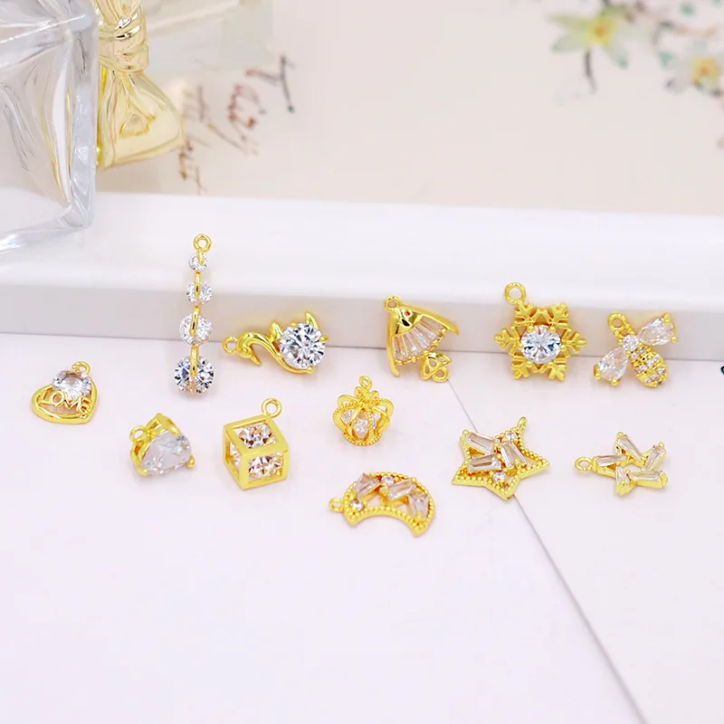 Фото Аксессуары DIYa для пар, серьги-подвески из чистой меди, аксессуары для ушей №2