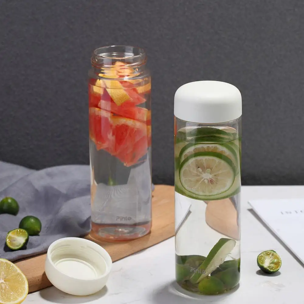 Xiaomi Pinlo Portable Cup Drinking Bottle Temperature resistance Fashion Clear Plastic Water Tritan Safety Material | Электроника