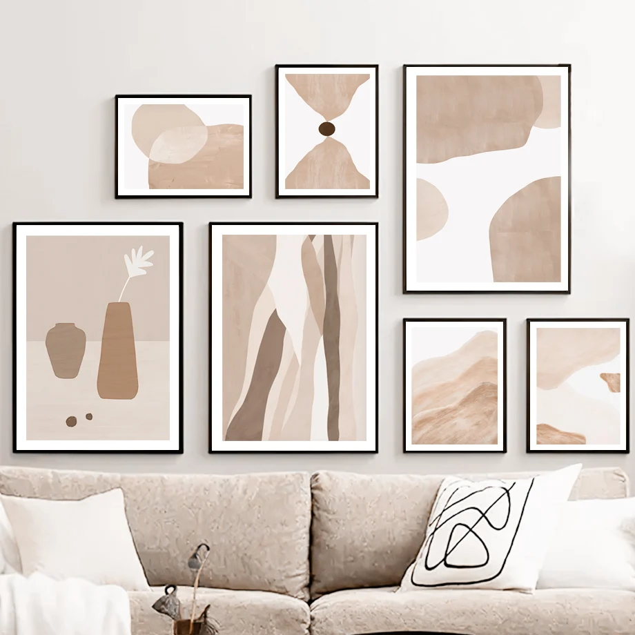 

Abstract Vase Irregular Color Block Geometry Modern Art Canvas Painting Nordic Posters Prints Wall Pictures Living Room Decor