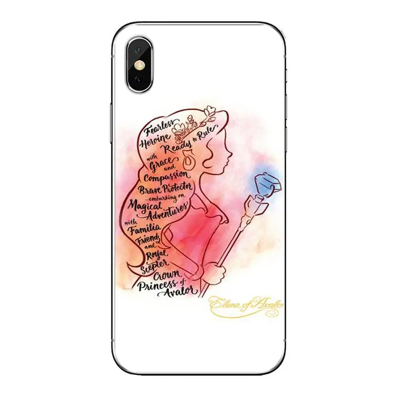 Принцесса Елена прозрачные мягкие чехлы для спортивной камеры Xiao mi 6 A1 Max x 2 5X 6X Red