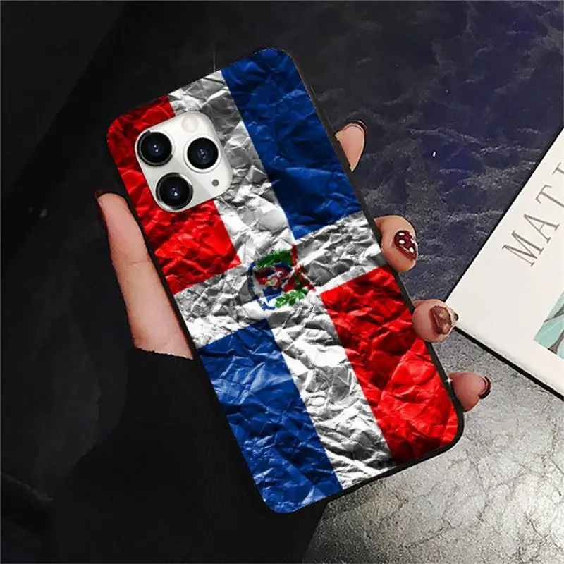 

Dominican Republic Flag Phone Case for iPhone 11 12 pro XS MAX 8 7 6 6S Plus X 2020 XR Mini