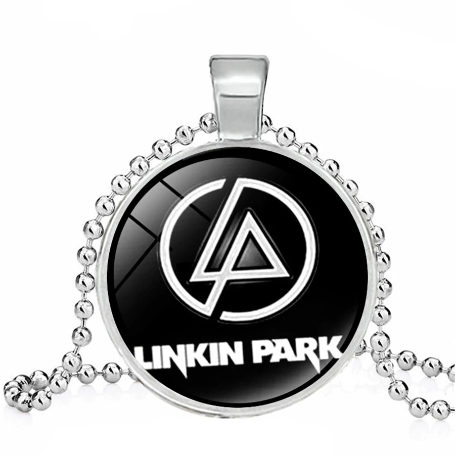 Прямая поставка Linkin Park ожерелье s рок группа Подвески со знаком стекло кабошон