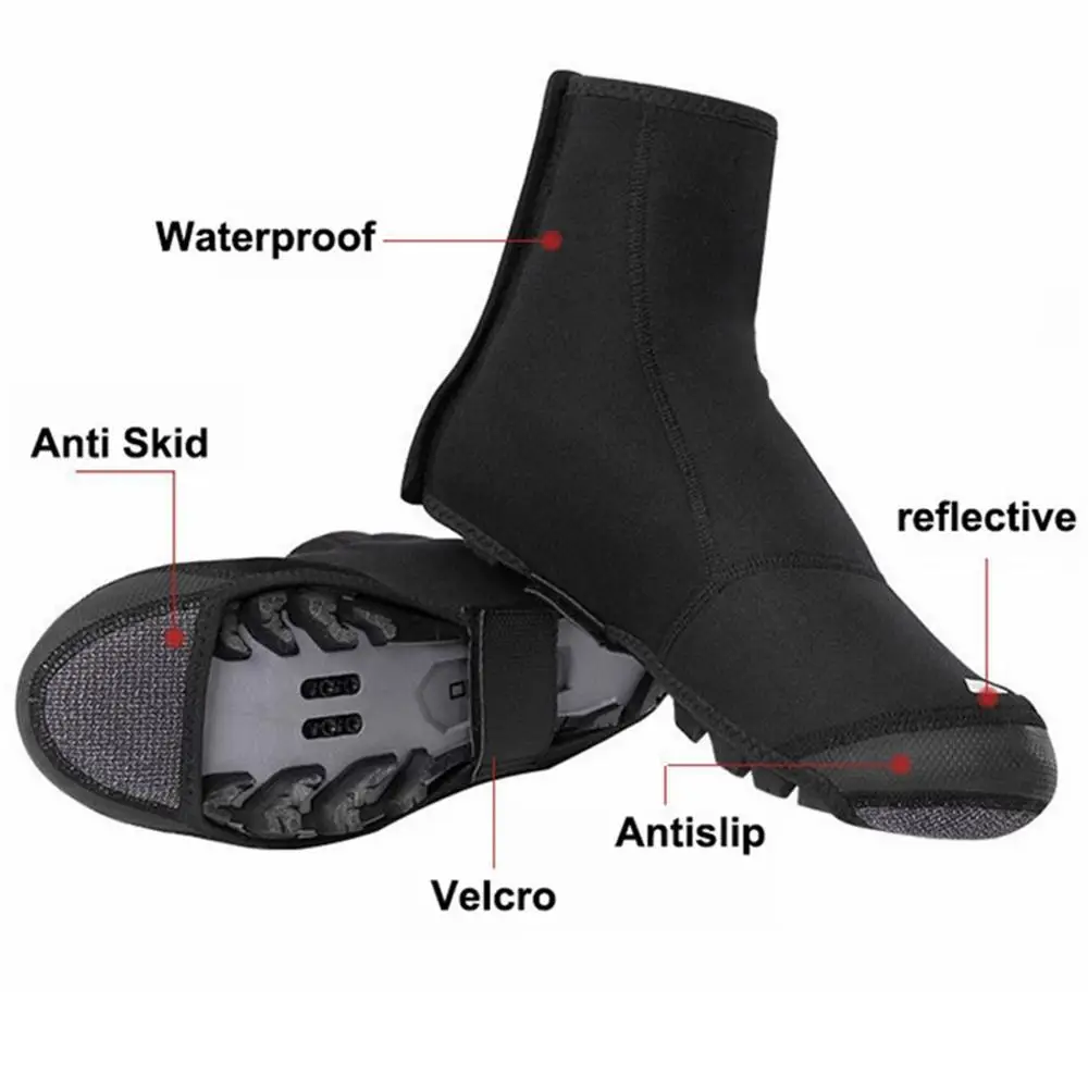 

Cycling Shoes Cover Man Shoescover Winter Warm Windproof Waterproof Wear-Resistant For MTB Road Bike Racing Shoe Protector 42-46