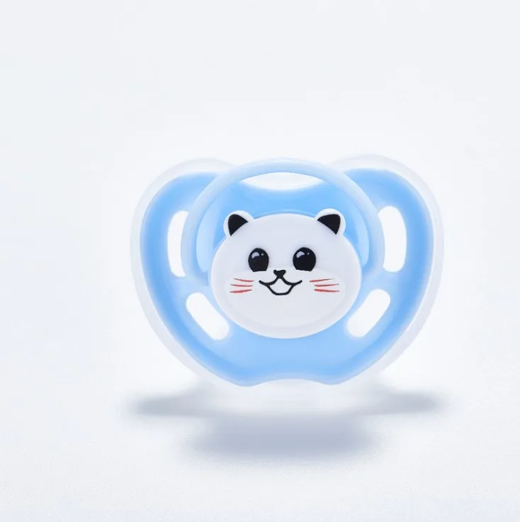 Детская мультяшная соска силиконовая для грудного молока круглая головка соски