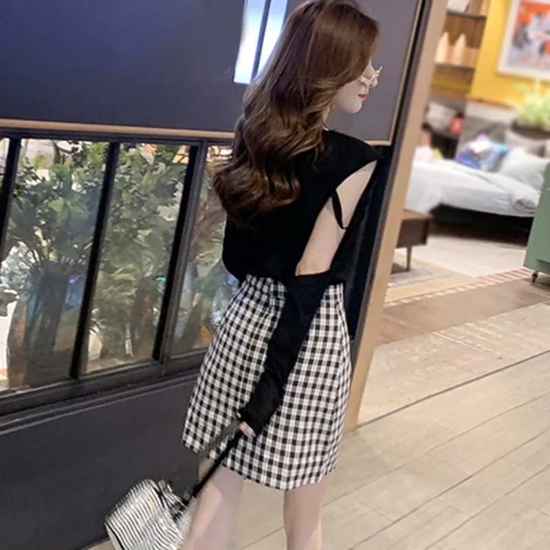 

Autumn Korean Style Loose Solid Color Off-Shoulder Design Bottoming Long-Sleeved Top T-Shirt 2020
